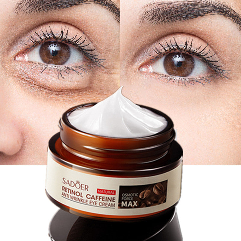 Crème anti-rides contour des yeux retinol cafeine naturelle sadoer